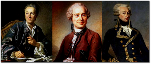 Denis Diderot Jean D'Alembert Marie-Joseph de Lafayette